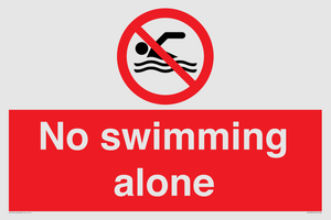 No swimming alone